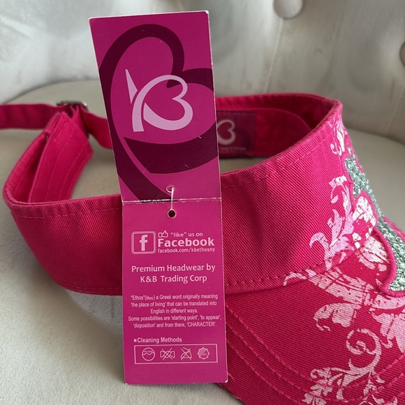 KBETHOS Visor Pink Bling Cross - Picture 6 of 8